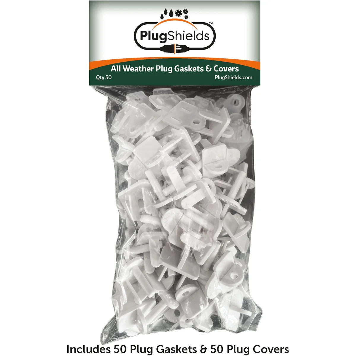 Weatherproof Extension Cord Gaskets and Plug Covers Packs) PlugShields