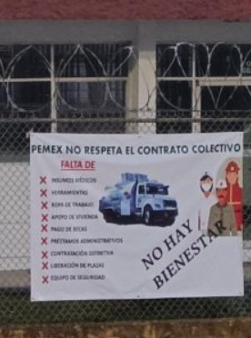 Trabajadores de Pemex en Xalapa, protestan en forma pacífica, denuncian  falta de insumos médicos, herramientas, ropa de trabajo y apoyo de vivienda  - Plumas Libres