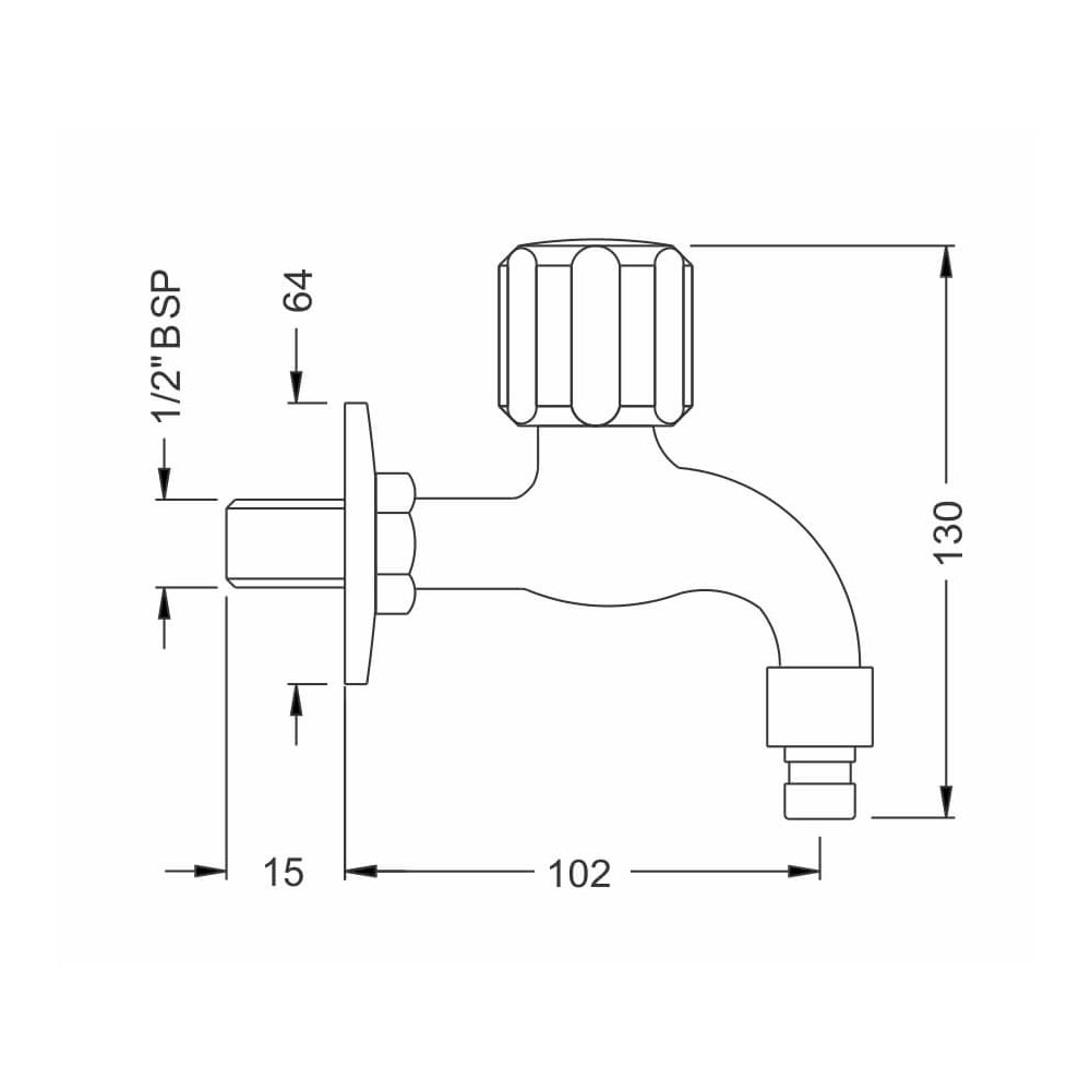 Best Washing Machine Tap tap in India EC0215 Plumber Bathware