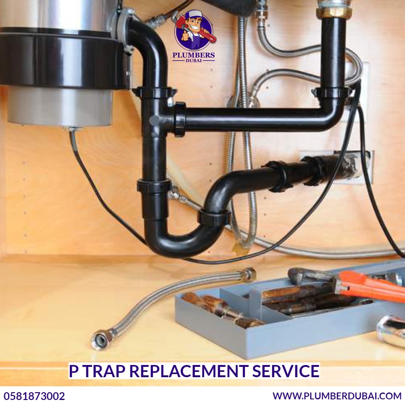 P Trap Replacement Service 0581873002 Plumber Dubai
