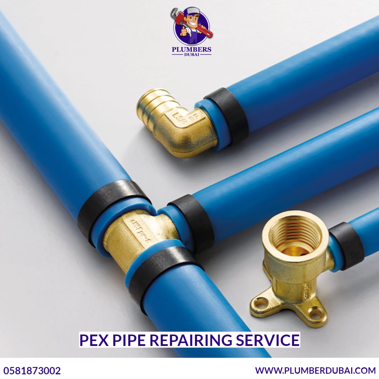 Pex Pipe Repairing Service 0581873002 Plumbers Dubai