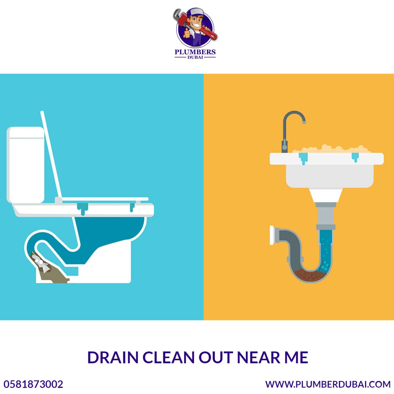 Drain Clean Out Near Me 0581873002 Plumbers Dubai