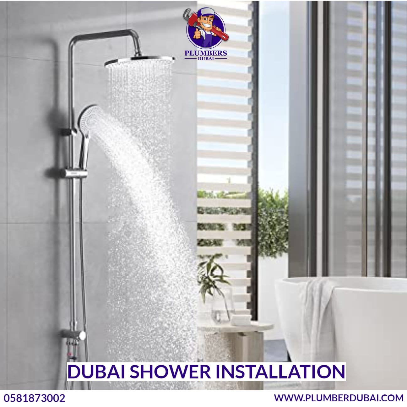 Dubai Shower Installation 0581873002 Plumbers Dubai