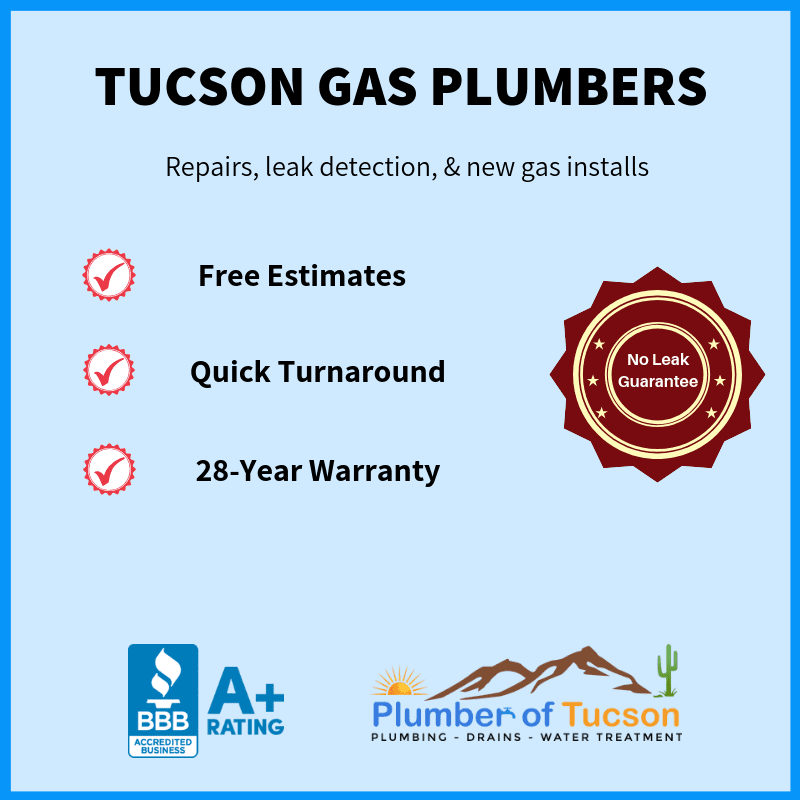 Gas Plumbers Tucson, Gas Line Repair & Repipes Plumber of Tucson