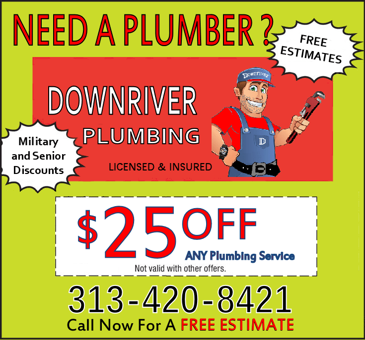 Plumbing Coupons Downriver MI Same Day Service Southgate Plumbing