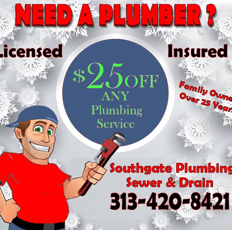 Plumbing Coupons Downriver MI Same Day Service Southgate Plumbing