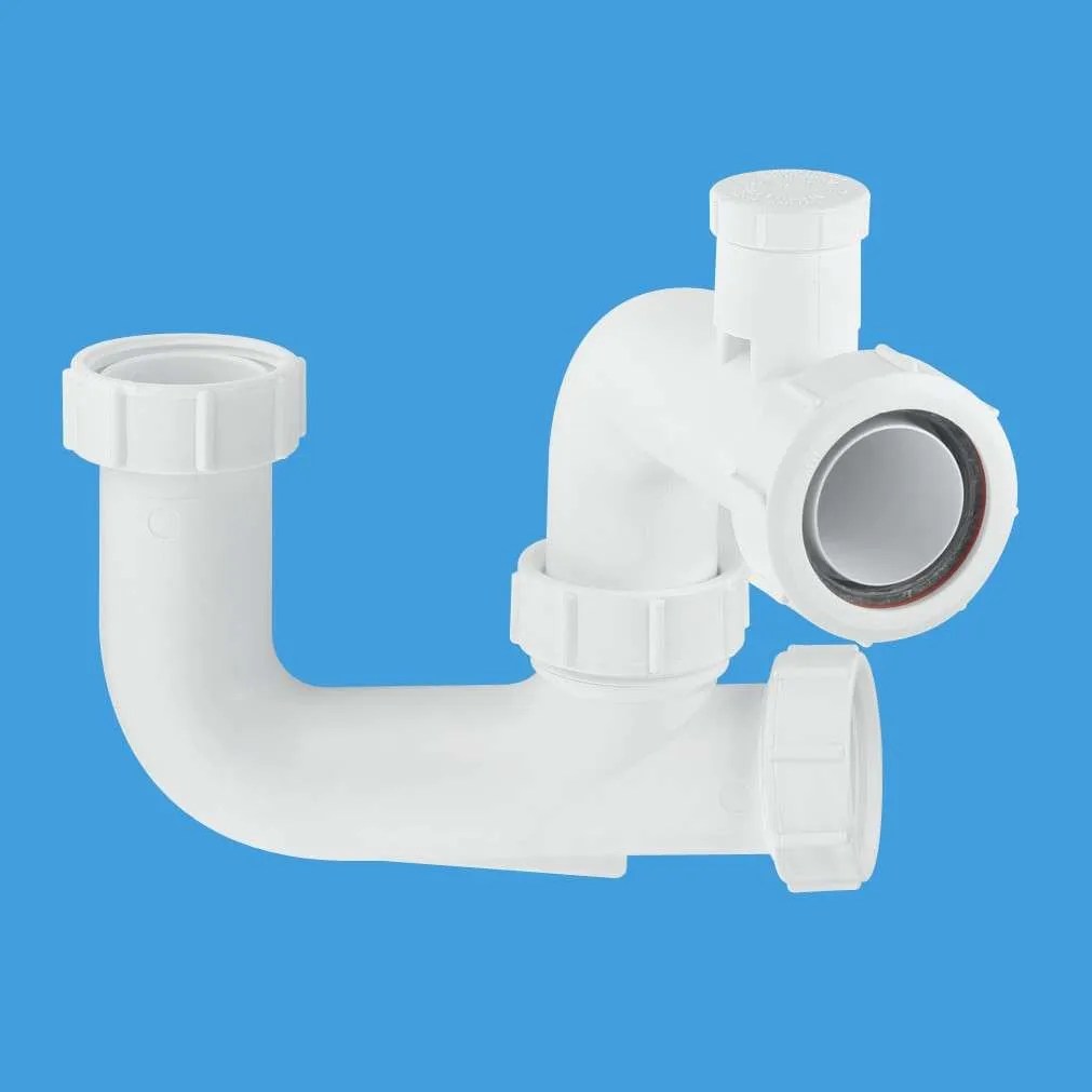 Mcalpine L10V 1½" x 75mm Seal AntiSyphon Bath Trap Plumbsave