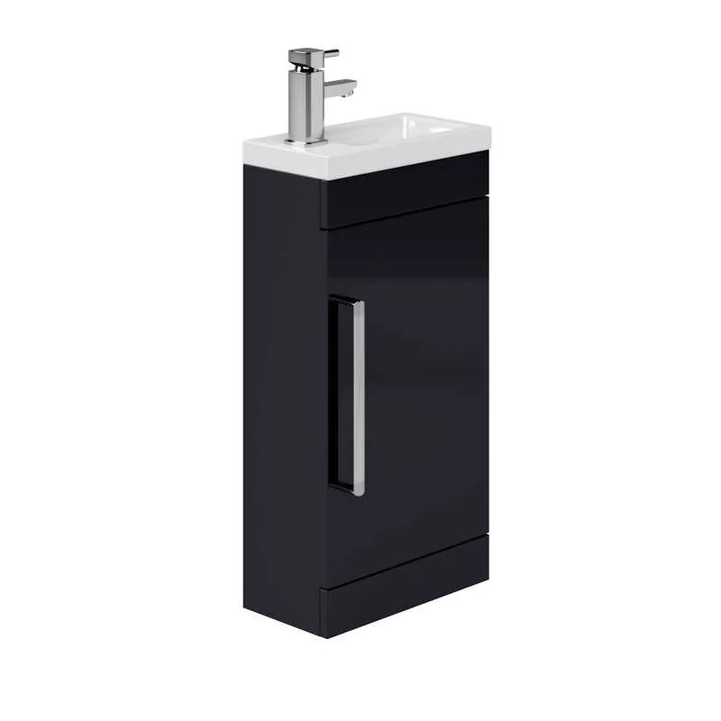 Nevada 400 Cloakroom Unit & Basin Indigo G 1 Door EFP306IN Plumbsave