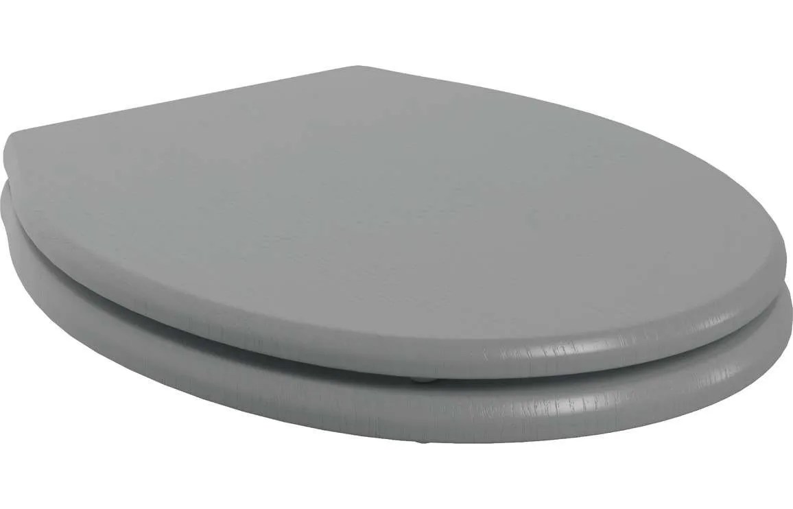Opulent Dunnock Soft Close Wood Effect Toilet Seat Grey Ash Plumbsave
