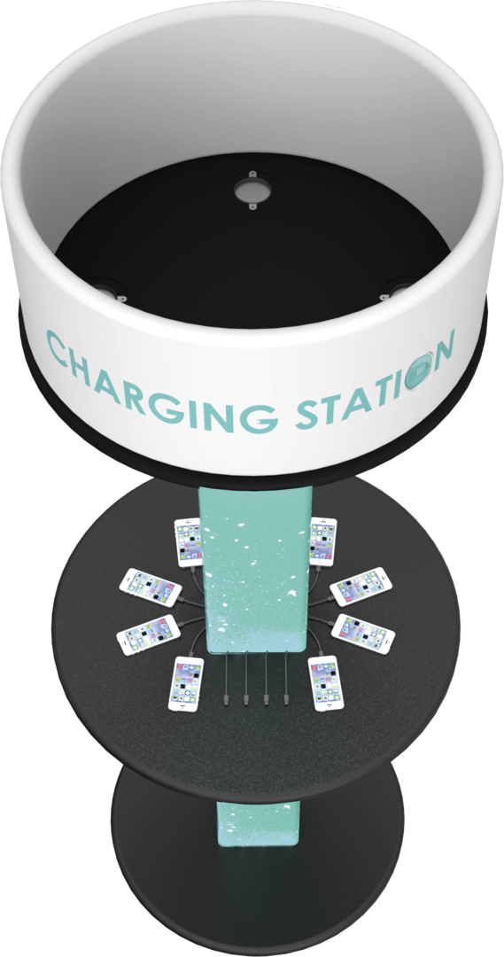 Buy or Rent 7ft Backlit Charging Station Tower for Mobile Devices