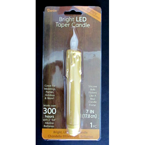 7" Taper Candle Plum Purdy