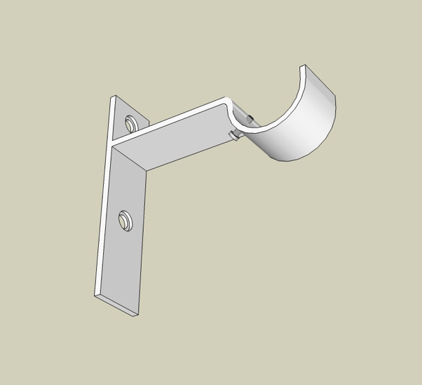 Strap Bracket Wall Mount Powder Coated Plumridge Experience Custom