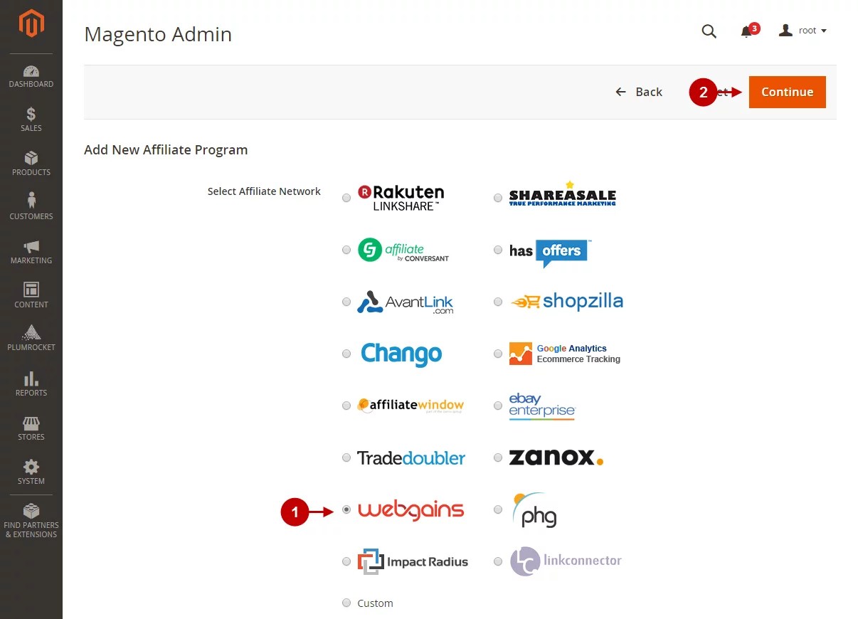 How to Set Up Magento 2 Webgains Affiliate Tracking Plumrocket
