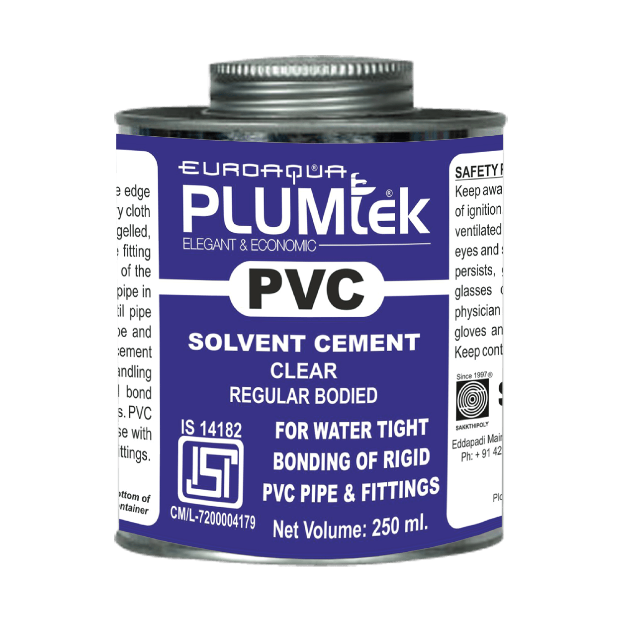 PVC Irrigation Solvent Cement Euroaquappr