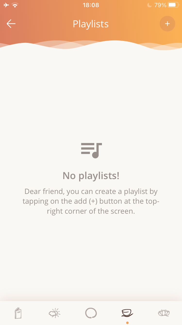 Using playlists in the Plum Village App Plum Village Mobile App