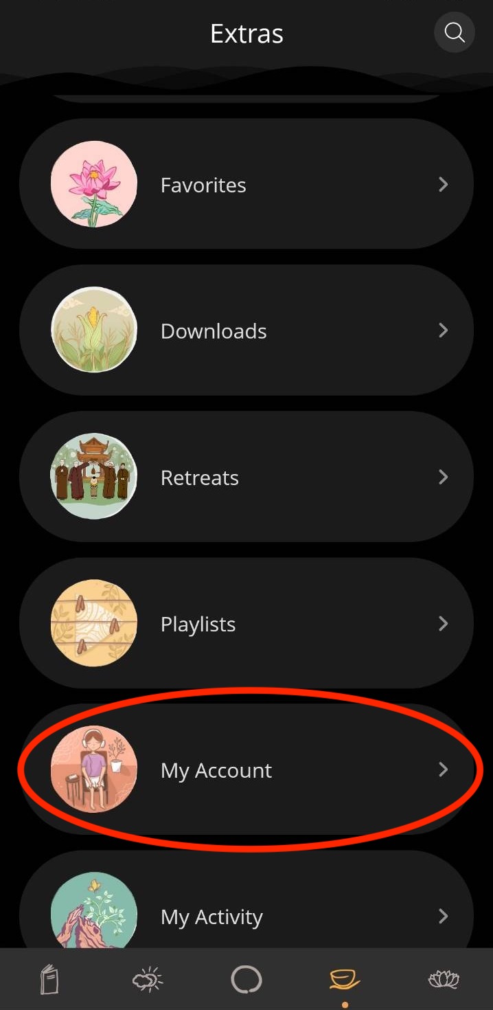 How to delete your Plum Village App account Plum Village Mobile App