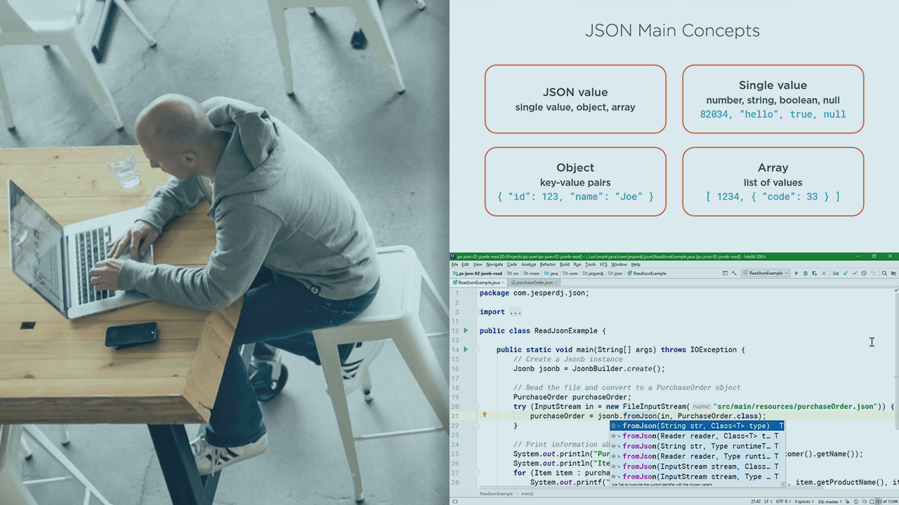 Java EE Working with JSON Using JSONB and JSONP Pluralsight