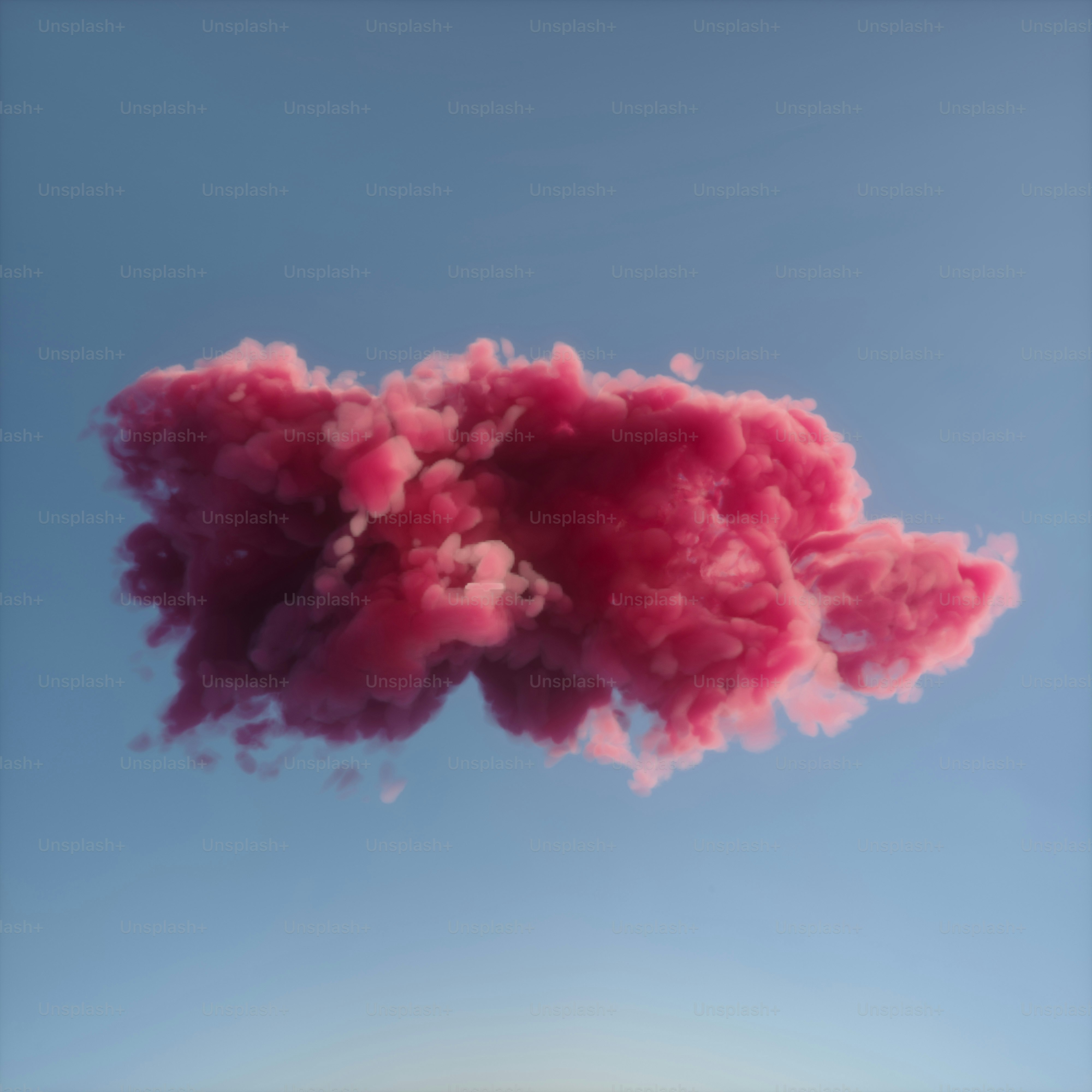 A cloud of pink smoke floating in the air photo Pink cloud Image on