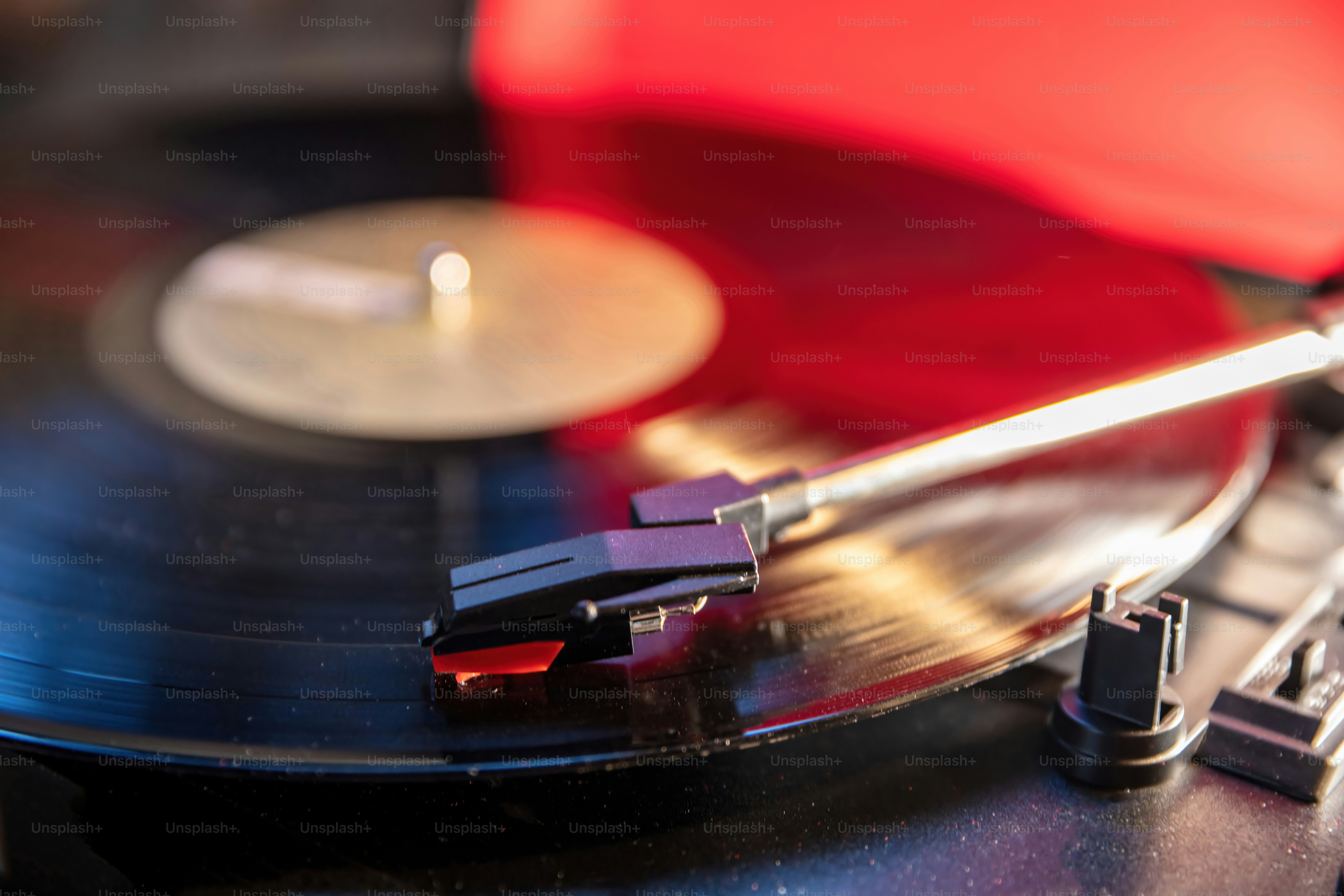 HD Wallpaper Photo Of Black Turntable, Black Vinyl Player,