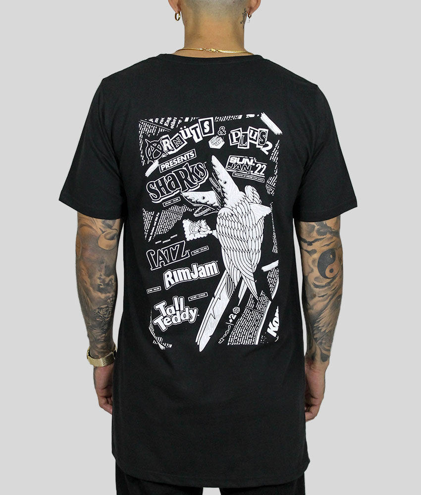 Sharks Tall Tee - Plus 2 Clothing