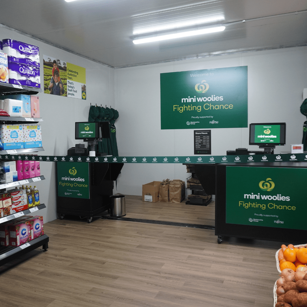Woolworths and Fighting Chance launch mini supermarket experience Plus