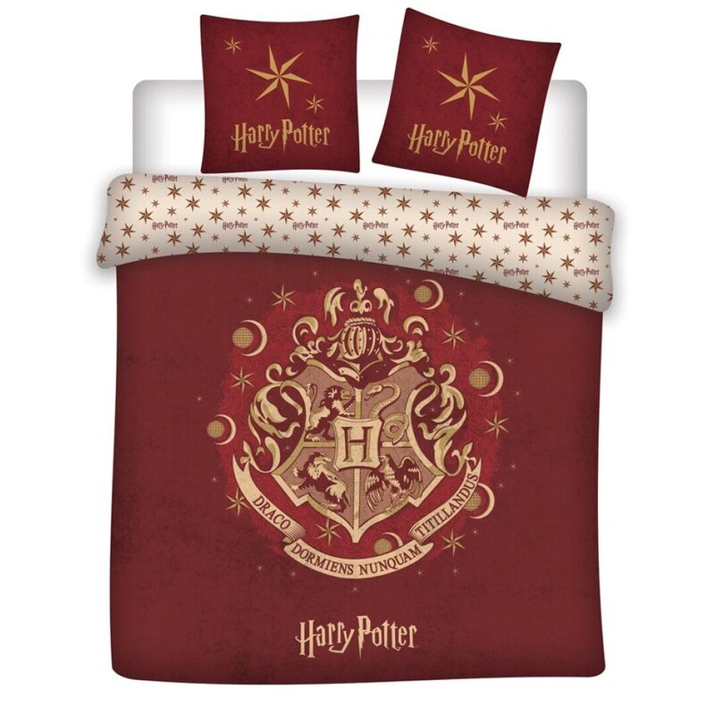Harry Potter double duvet cover Hogwarts Design • Plush World