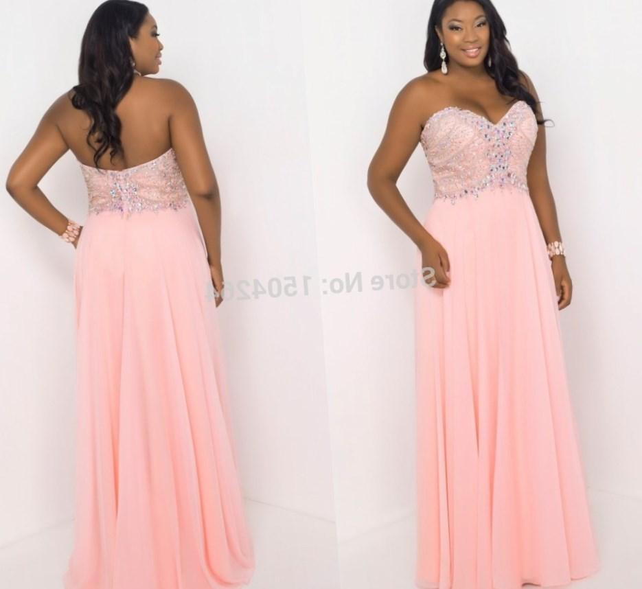 Plus size pink party dresses PlusLook.eu Collection