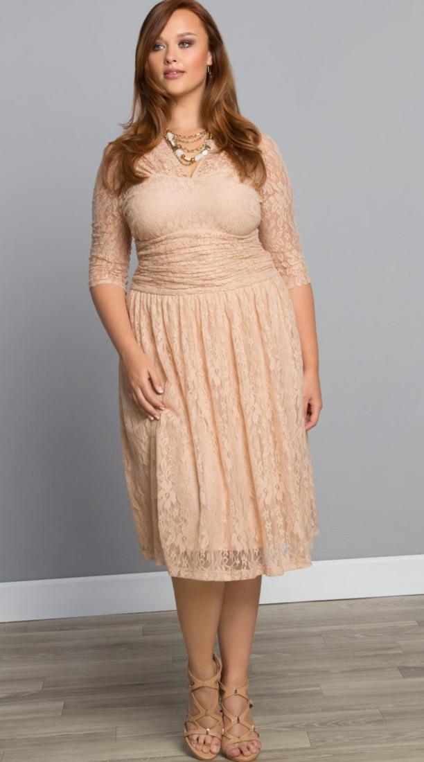 Plus size lace cocktail dress PlusLook.eu Collection