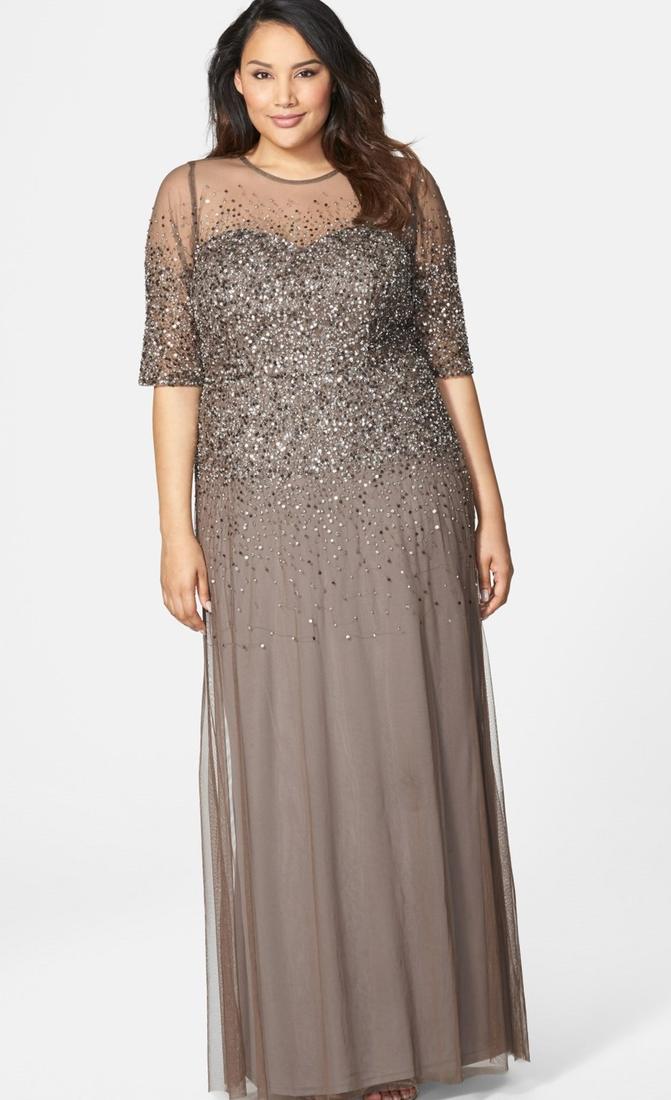 Long cocktail dresses plus size PlusLook.eu Collection