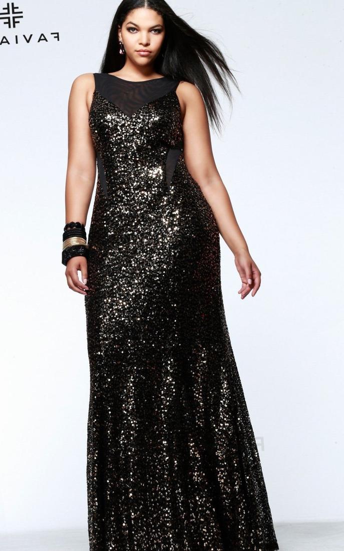 Plus size sequin party dress PlusLook.eu Collection