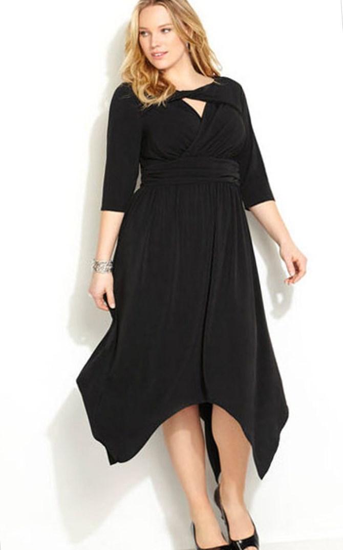 Black plus size party dress PlusLook.eu Collection