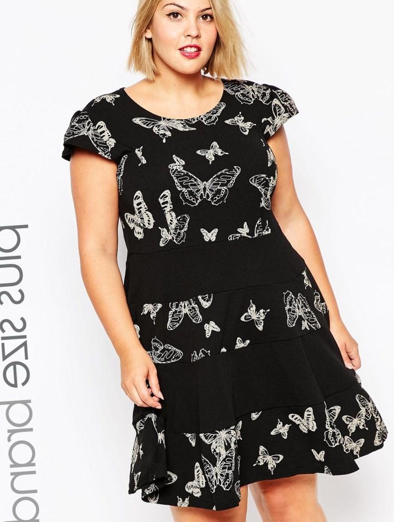 Butterfly dresses plus size PlusLook.eu Collection