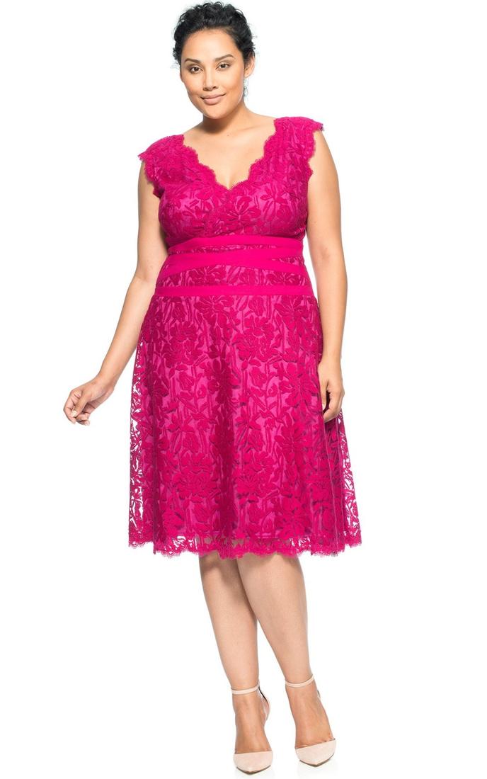 Plus size pink party dresses PlusLook.eu Collection