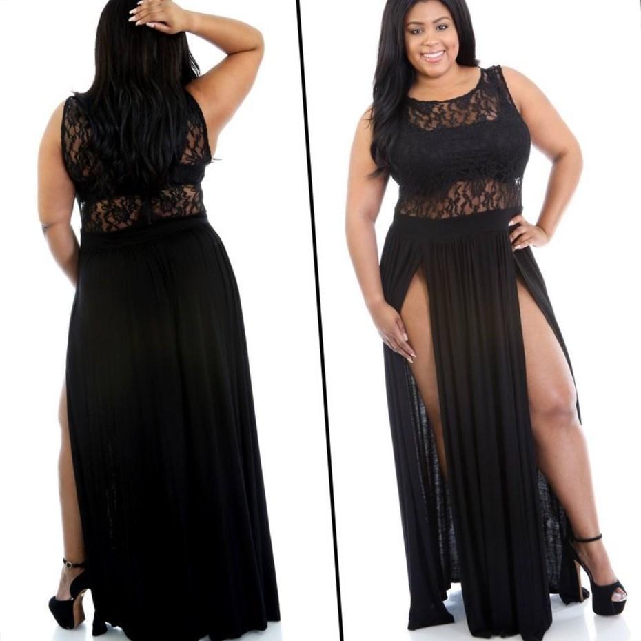 Black plus size club dresses PlusLook.eu Collection