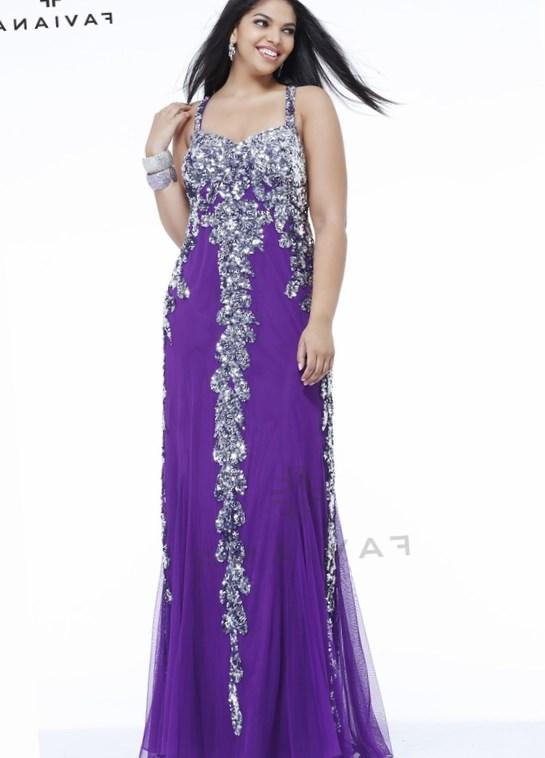 Plus size purple formal dresses PlusLook.eu Collection