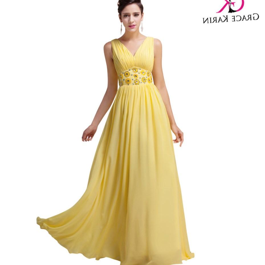 Yellow plus size prom dresses PlusLook.eu Collection