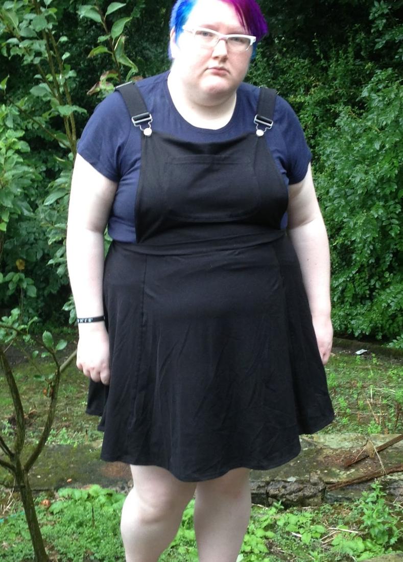 Plus size pinafore dress PlusLook.eu Collection