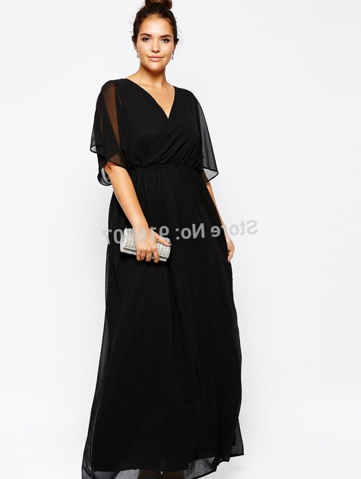 Plus size long black evening dresses PlusLook.eu Collection