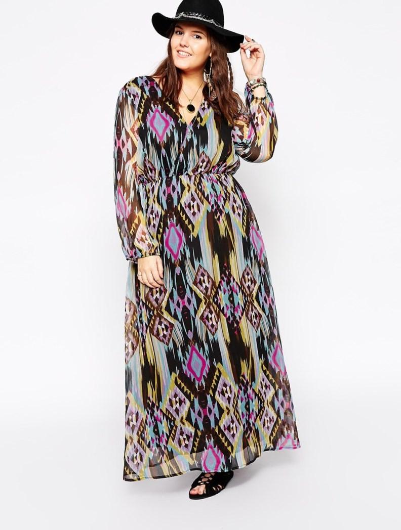 Plus size maxi dresses with long sleeves PlusLook.eu Collection