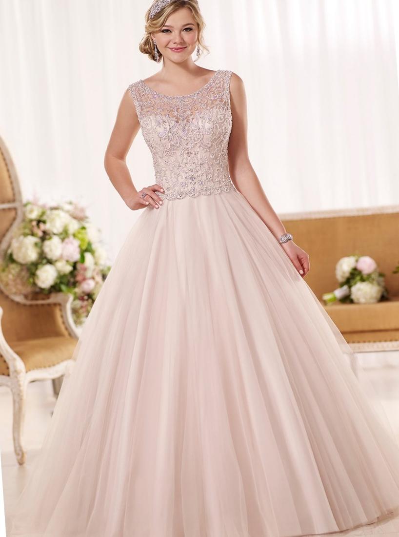 Pink plus size wedding dress PlusLook.eu Collection