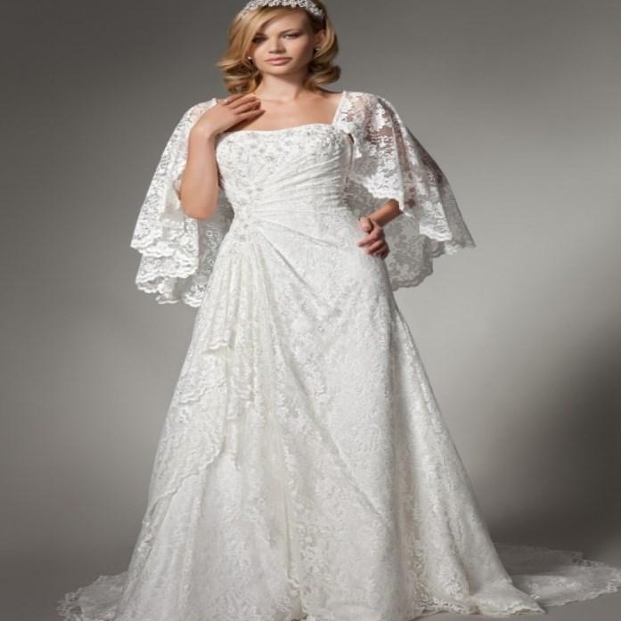 White plus size wedding dress PlusLook.eu Collection