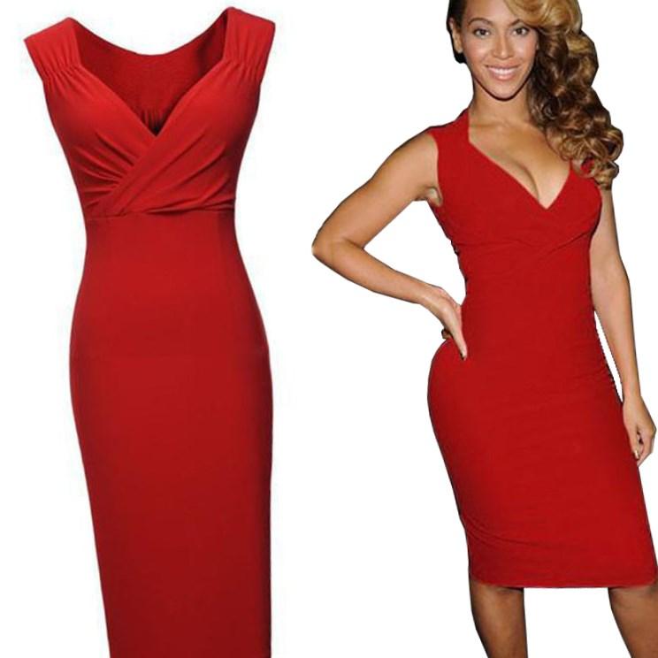 Plus size red club dress PlusLook.eu Collection
