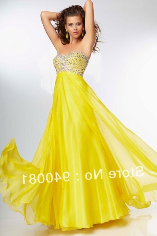 Yellow plus size prom dresses PlusLook.eu Collection