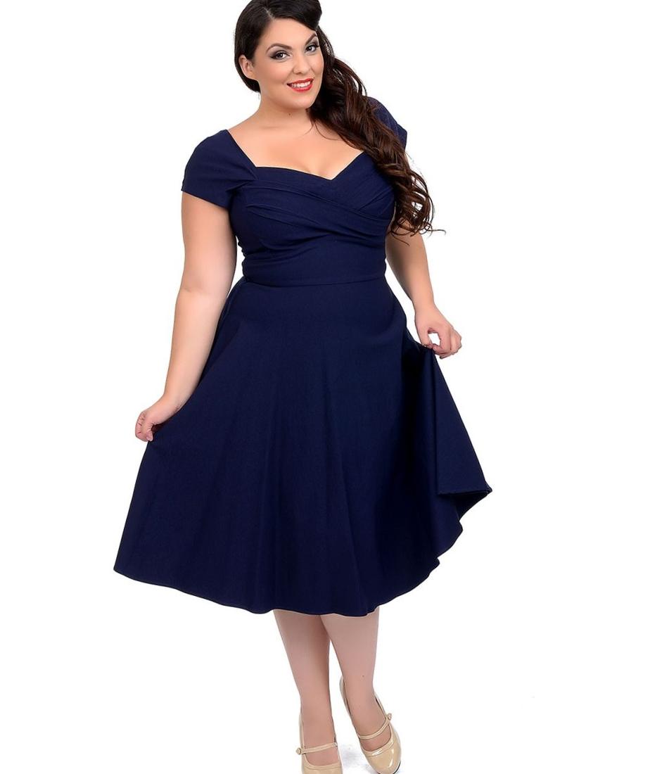 Plus size 1950s style dresses fifties fashion for women