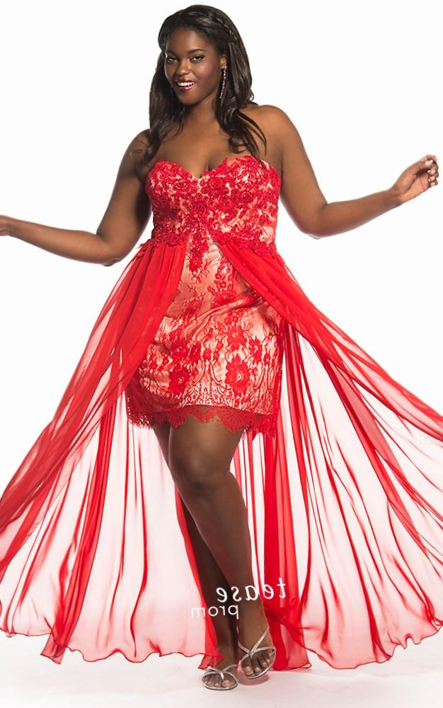 Plus size sexy red dress - PlusLook.eu Collection