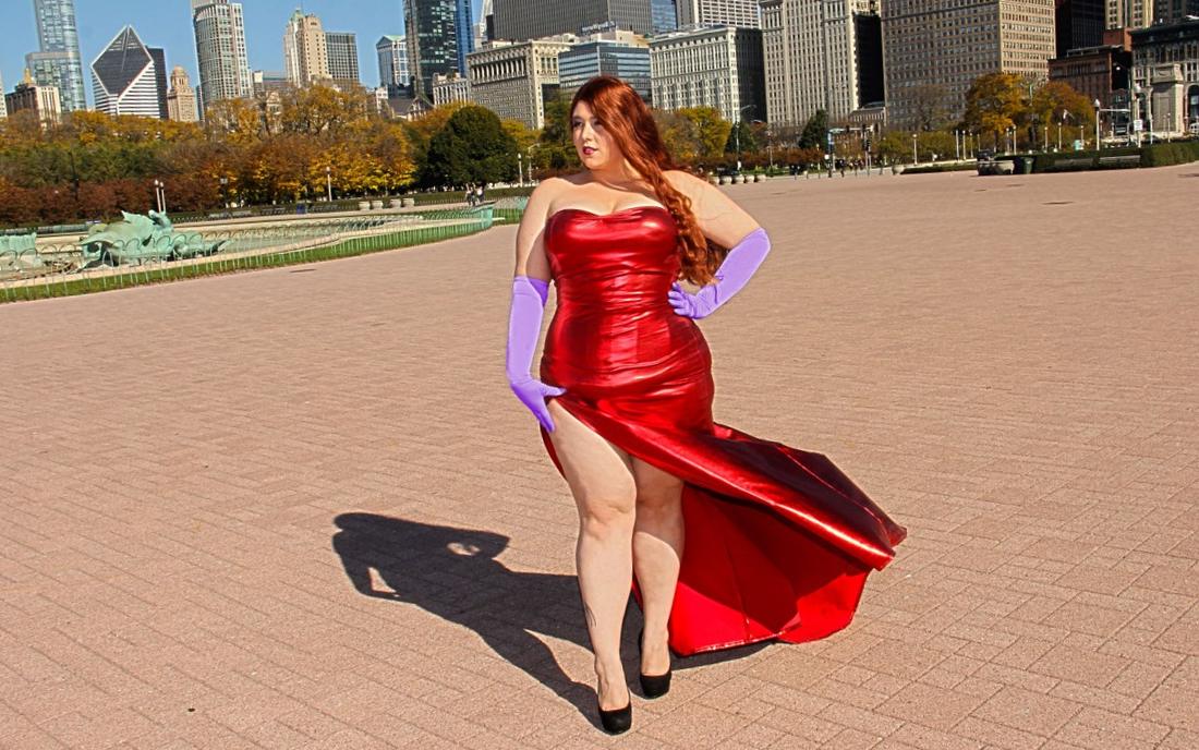 Jessica rabbit dress plus size PlusLook.eu Collection