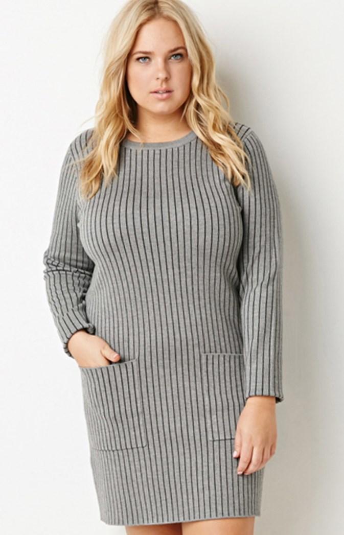 Sweater dress for plus size PlusLook.eu Collection