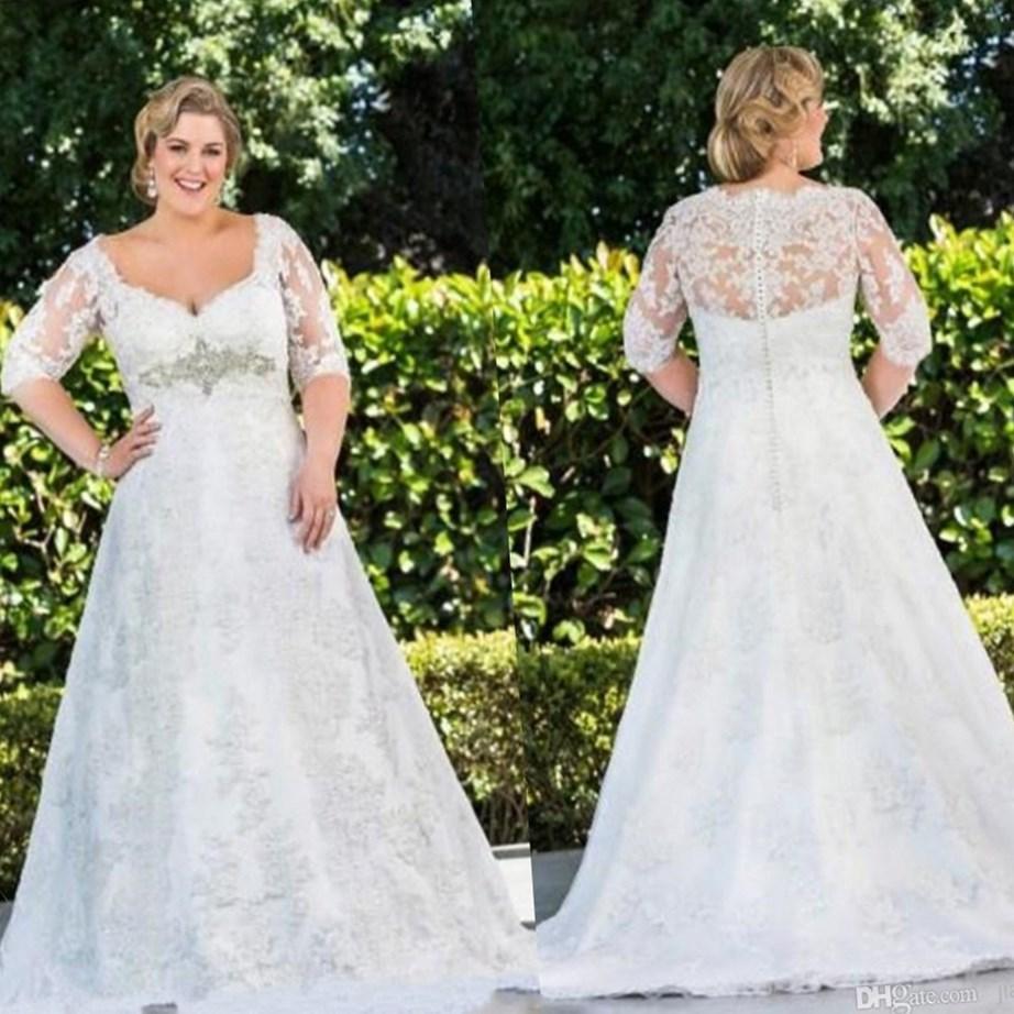 Plus size wedding dresses short PlusLook.eu Collection