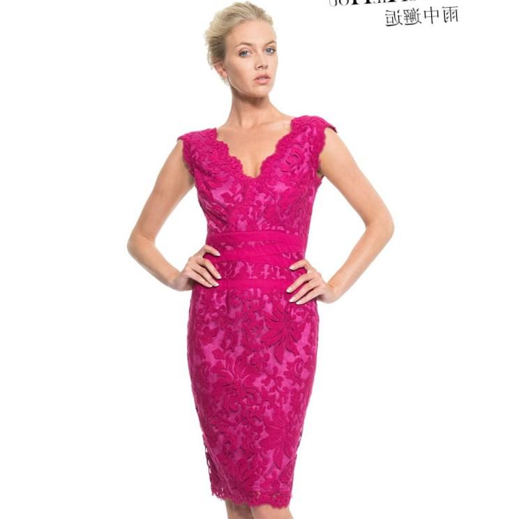 Plus size hot pink dress PlusLook.eu Collection