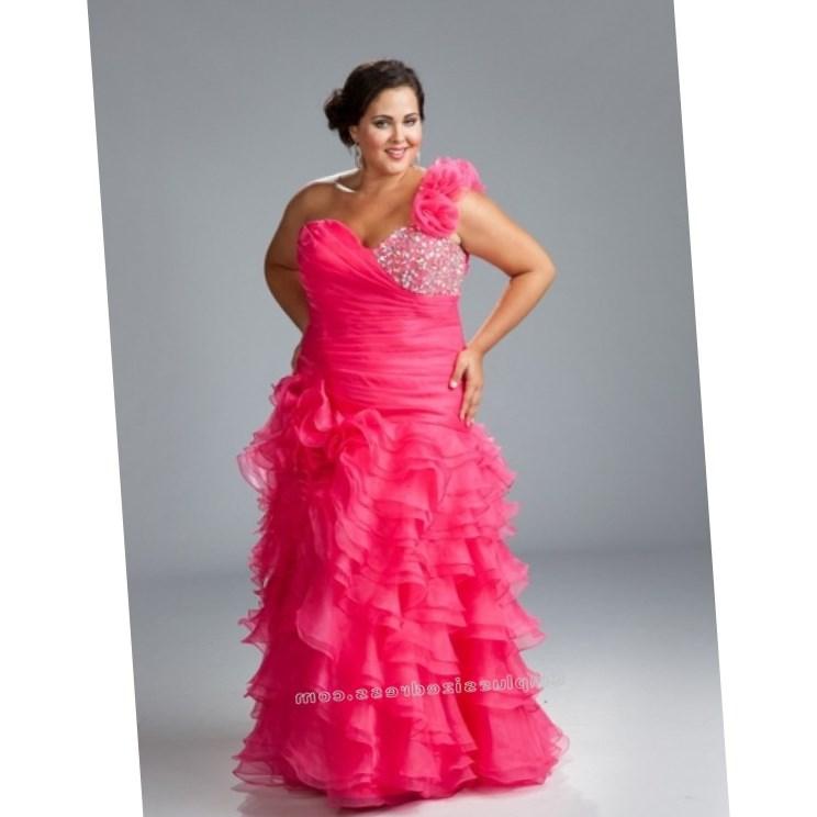 Pink plus size wedding dress PlusLook.eu Collection